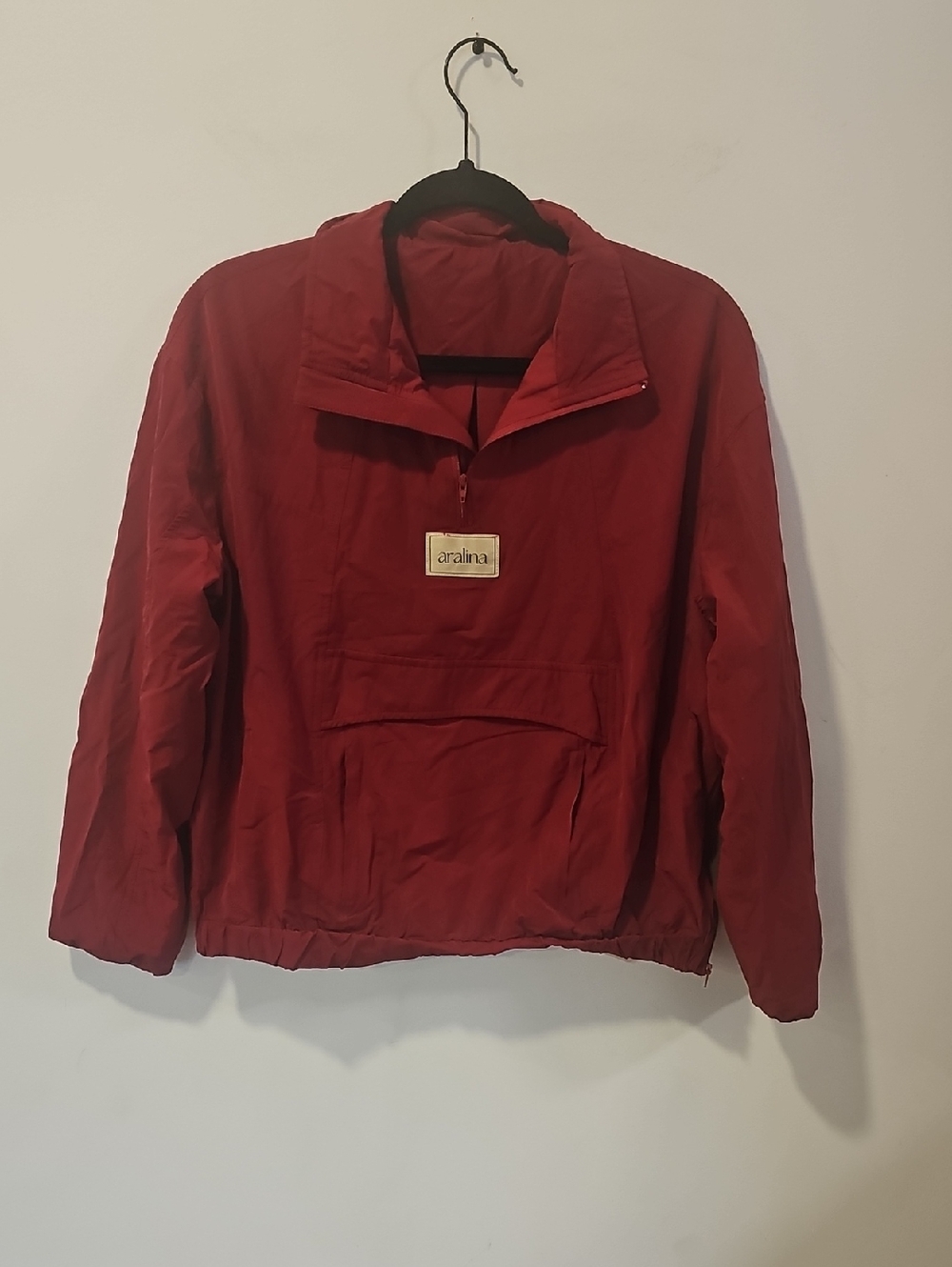 Women's Red Pullover Jacket -